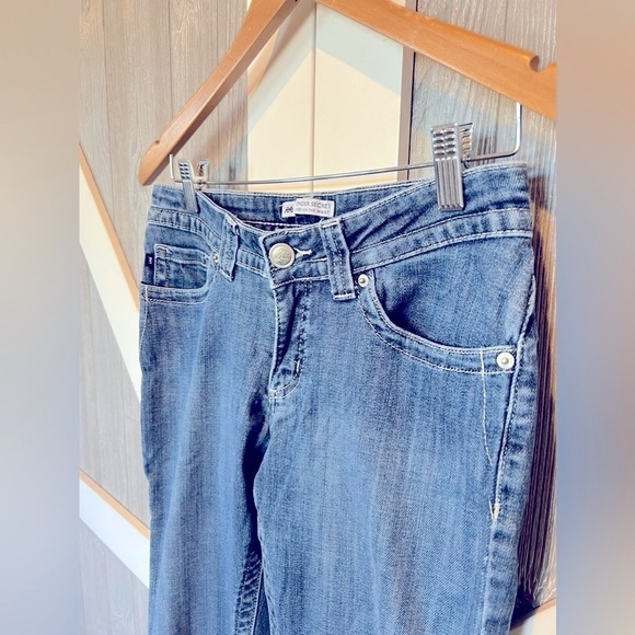 B7.16 Lee Slender Secret Bootcut Jeans Sequins Embroidered
Blue Denim - Picture 5 of 5